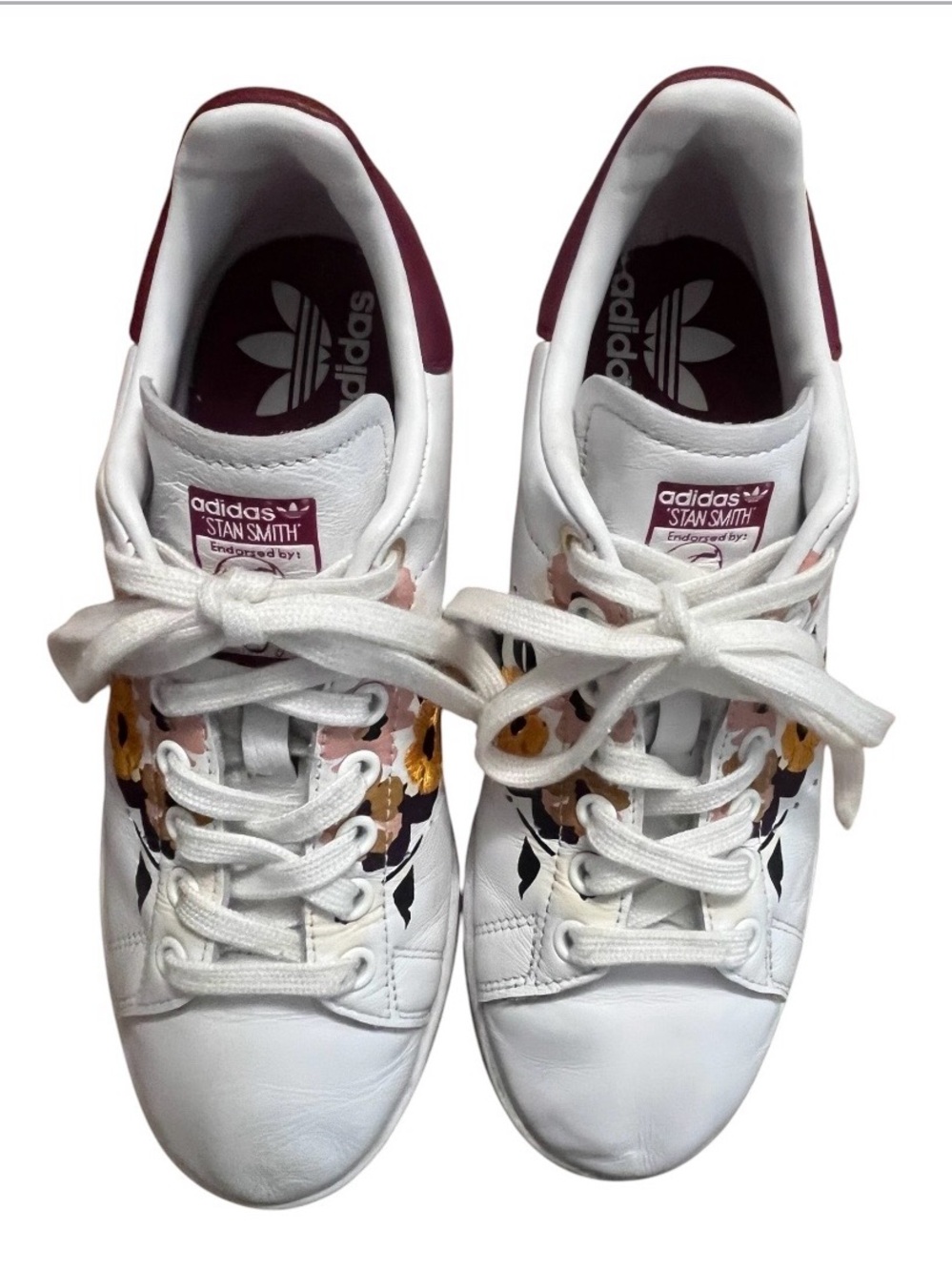 Adidas Stan Smith X Her Studio London “Autumn Floral” Sneakers size 7.5 - Picture 5 of 9